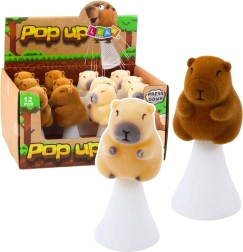 Springende Capybara Pop-Up beige braun 10cm