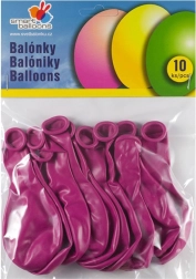 Aufblasbare Ballonsatz 10 Stk. fuchsia 26 cm