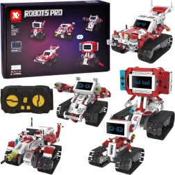 Robots Pro 5-in-1 Roboter-Bausatz mit Fernsteuerung und LED-Display