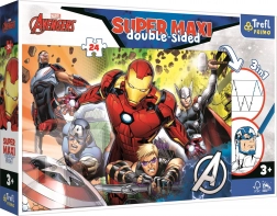 Super-Maxi-Puzzle, beidseitig, 24 Teile – MARVEL AVENGERS