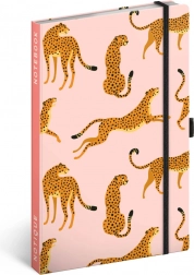 Liniertes Notizbuch mit Leopardenmotiv NOTIQUE 13 × 21 cm