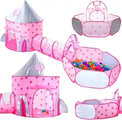 Woopie Zelt 3in1 Prinzessinnenpalast XXL Haus Tunnel Trockener Palast