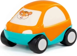 Orangefarbenes Spielzeugauto Happy Safari