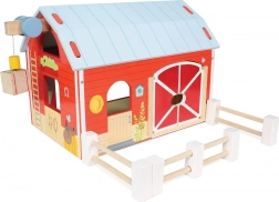 Holzscheune LE TOY VAN – rote Farm für Kinder