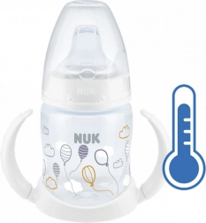 NUK Lern-Trinkflasche mit Temperaturkontrolle 150 ml Weiß