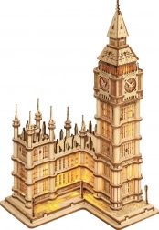 ROBOTIME Holz-3D-Puzzle Big Ben – leuchtender Uhrturm