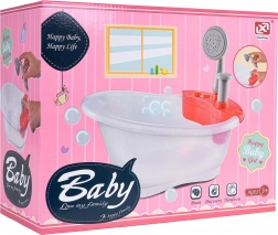 Puppenbadewanne mit funktionaler Dusche