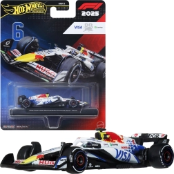 Hot Wheels Premium Formel-1-Bolid 2025 Visa Cash App Racing Bulls Isack Hadjar #6 - 1 Stück
