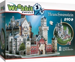 WREBBIT 3D-Puzzle Schloss Neuschwanstein – 890 Teile