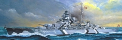 Plastikmodell des Schlachtschiffs Tirpitz 1:800