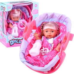 Puppe mit Trage und Zubehör