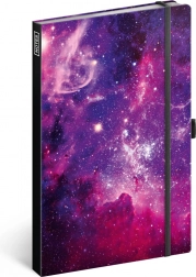 Notizbuch Galaxie, liniert, 13 × 21 cm