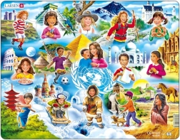 LARSEN Puzzle Kinder der Welt 15 Teile