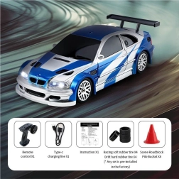 RC Drift-Auto 1:43 blau mit Zubehör