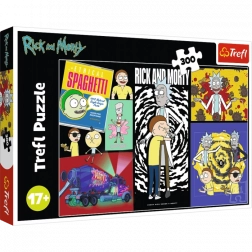 Puzzle Rick and Morty – Seltsamer Ort in der Galaxie 300 Teile Trefl