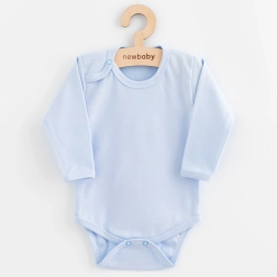 Baby-Body mit durchgehendem Druckknopfverschluss New Baby Classic II blau 68