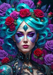 Puzzle Gotische Blumen 1000 Teile