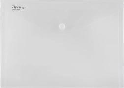 OPALINE Dokumententasche mit Druckknopf, A4, transparent