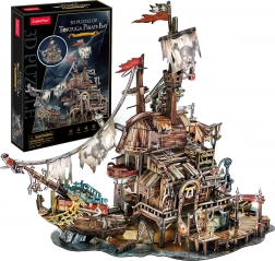 3D-Puzzle Piratenhafen Tortuga, 218 Teile