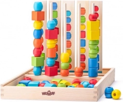 Holzperlen auf Stäben – Set zum Trainieren von Sequenzen