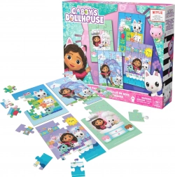 Holzpuzzle Gabbys Puppenhaus – 4 Puzzles