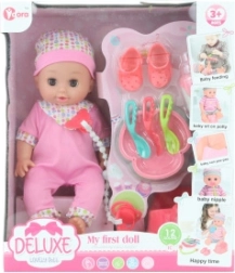 Baby mit Geräuschen und Pipi-Funktion 28 cm mit Zubehör