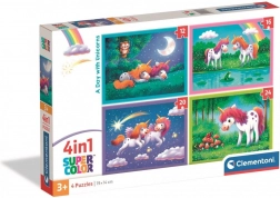 Clementoni Puzzle Einhörner 4-in-1 (12–24 Teile)