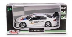 Metallmodell Auto BMW M3 DTM 1:42 mit öffnenden Türen und Pull-Back