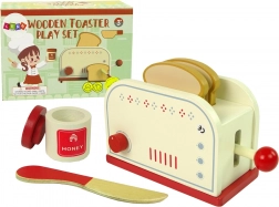 Holztoaster mit Küchenzubehör für Kinder