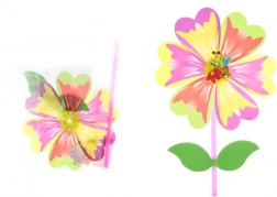 Windrad Blume an Kunststoffstab