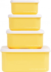 Satz von vier Snackdosen mit Tierfreunden-Motiv