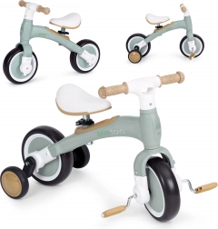 3-in-1 Laufrad mit Pedalen und Stützrädern ECOTOYS – Grün