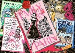 Puzzle Emily in Paris: Modemagazin 1000 Teile
