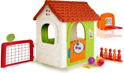 Multifunktionales Kinderspielhaus FEBER mit integrierten Spielen 6 in 1