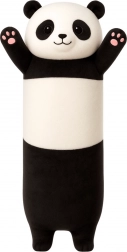 Plüschkissen Panda schwarz-weiß 70 cm