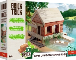 Trefl Brick Trick Sommerresidenz M – Bausatz aus echten Ziegeln (120 Teile)