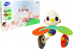 Musik-Mobile für Kinderbett und Kinderwagen mit bunten Vögelchen