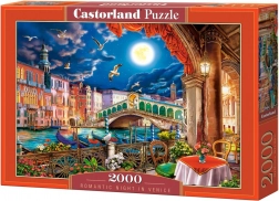 Puzzle 2000 Teile Romantische Nacht in Venedig