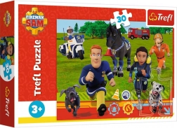 Puzzle FEUERWEHRMANN SAM – Bereit zu helfen, 30 Teile, TREFL