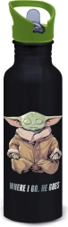 Aluminiumflasche Vegas mit Mandalorian-Motiv: Grogu