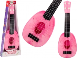 Ukulele für Kinder Mini Gitarre 4 Saiten Motiv Pfirsichrosa