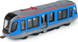 Metall-Straßenbahn in Blau 20 cm mit Rückzugmotor