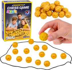 Magnetisches Logikspiel für Familien, 20 magnetische Steine