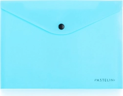 Dokumententasche mit Druckknopf A5 PASTELINI blau