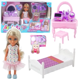 Laleka ANLILY mit Bettchen und Schminktisch