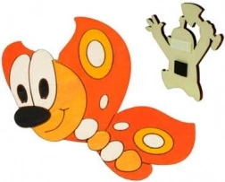 Holzdekorationsmagnet Schmetterling