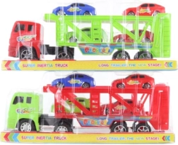Spielset LKW-Transporter mit 4 Autos