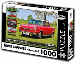 Puzzle Retro-Autos ŠKODA 1000 MBG De Luxe 1000 Teile