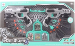 Weltraum-Pistolenset mit Schaumstoff-Darts für Kinder 6+