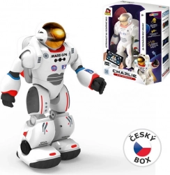 Roboter Astronaut Charlie mit Lehranwendung